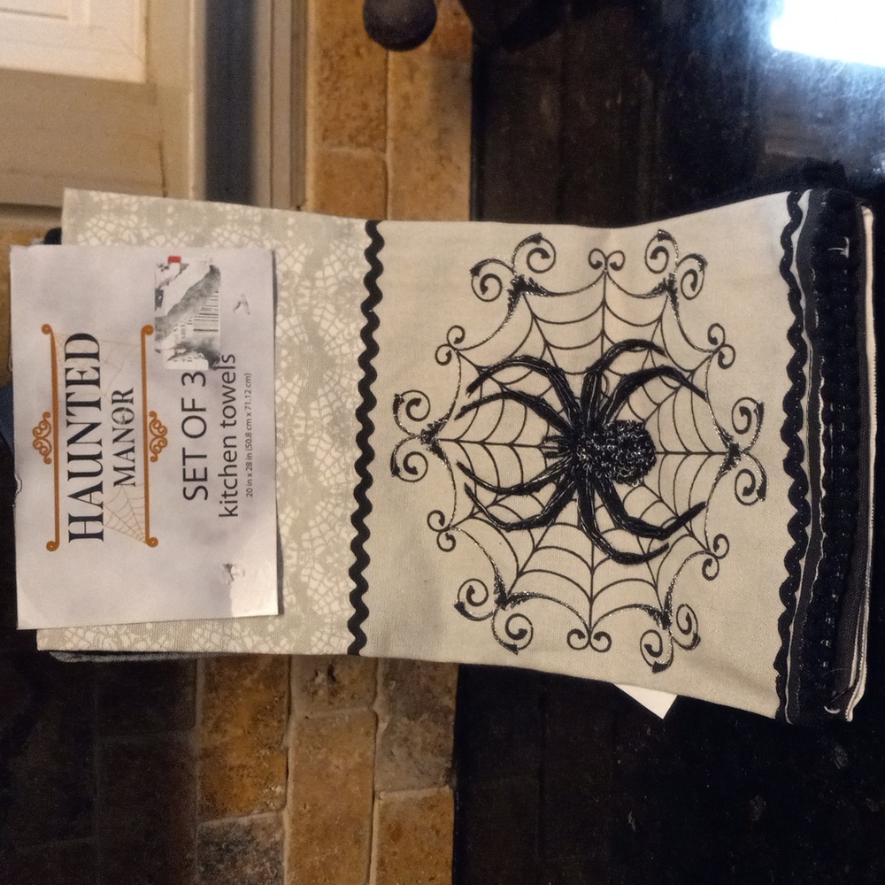 Halloween Spider Kitchen Towels